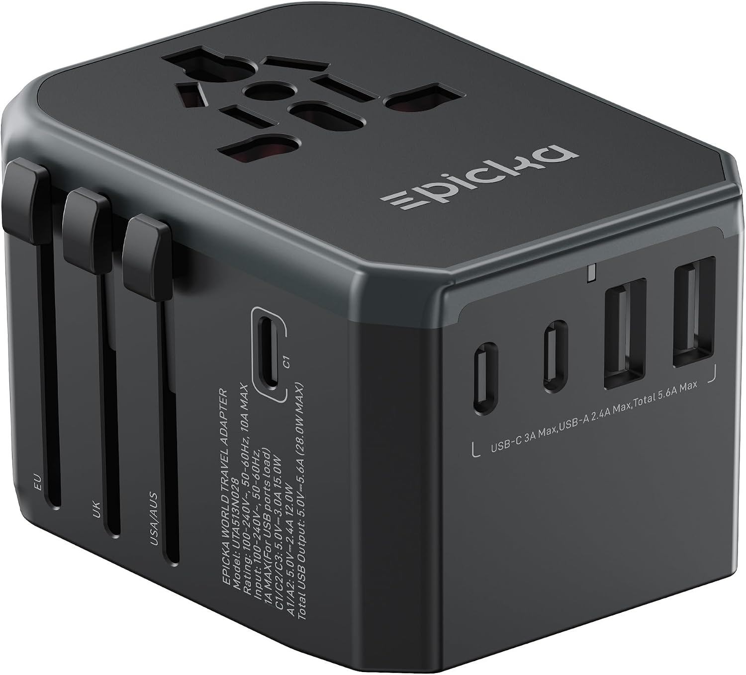 EPICKA Universal Travel Adapter TA-105+