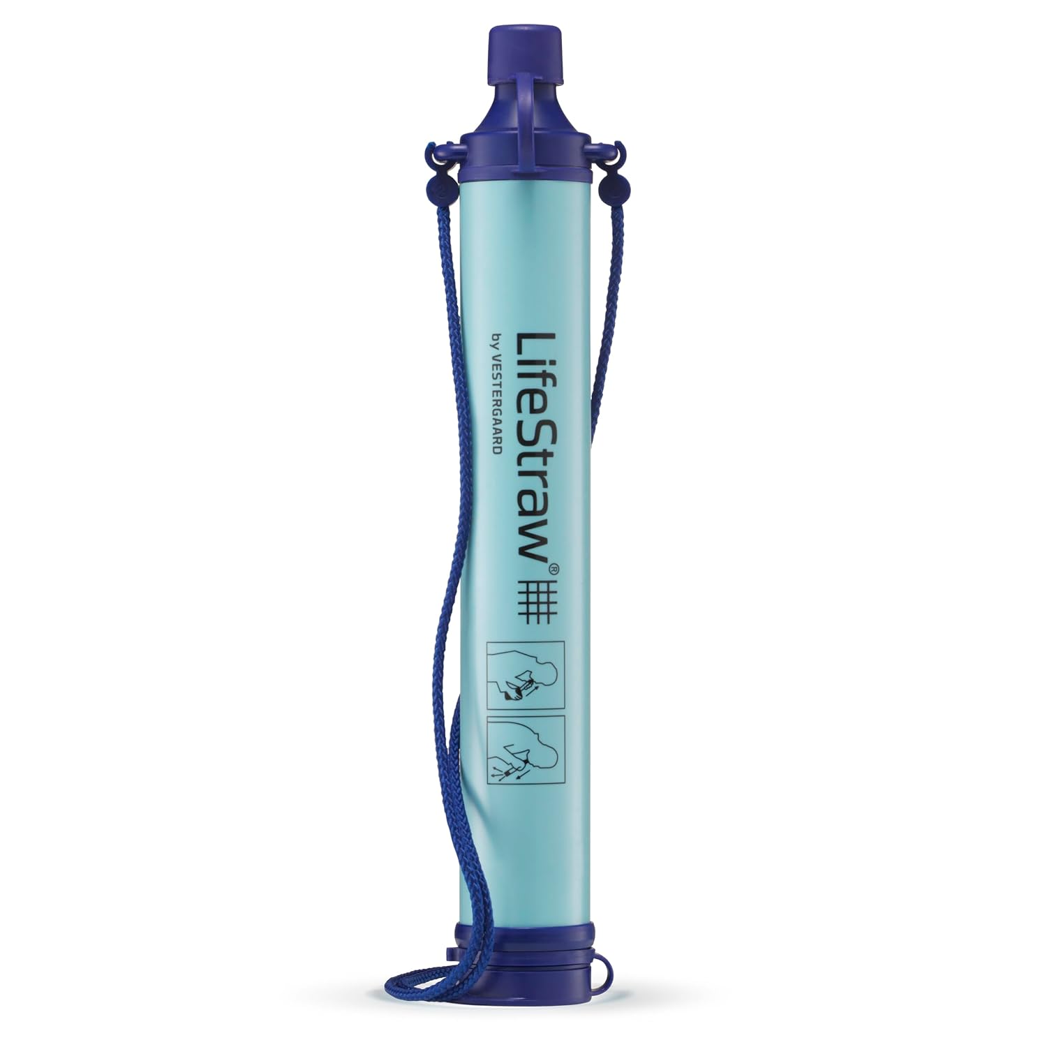 LifeStraw Personal Water Filter, Blue, 1 Pack