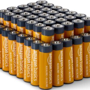Amazon Basics AA Alkaline Batteries, 48 Pack