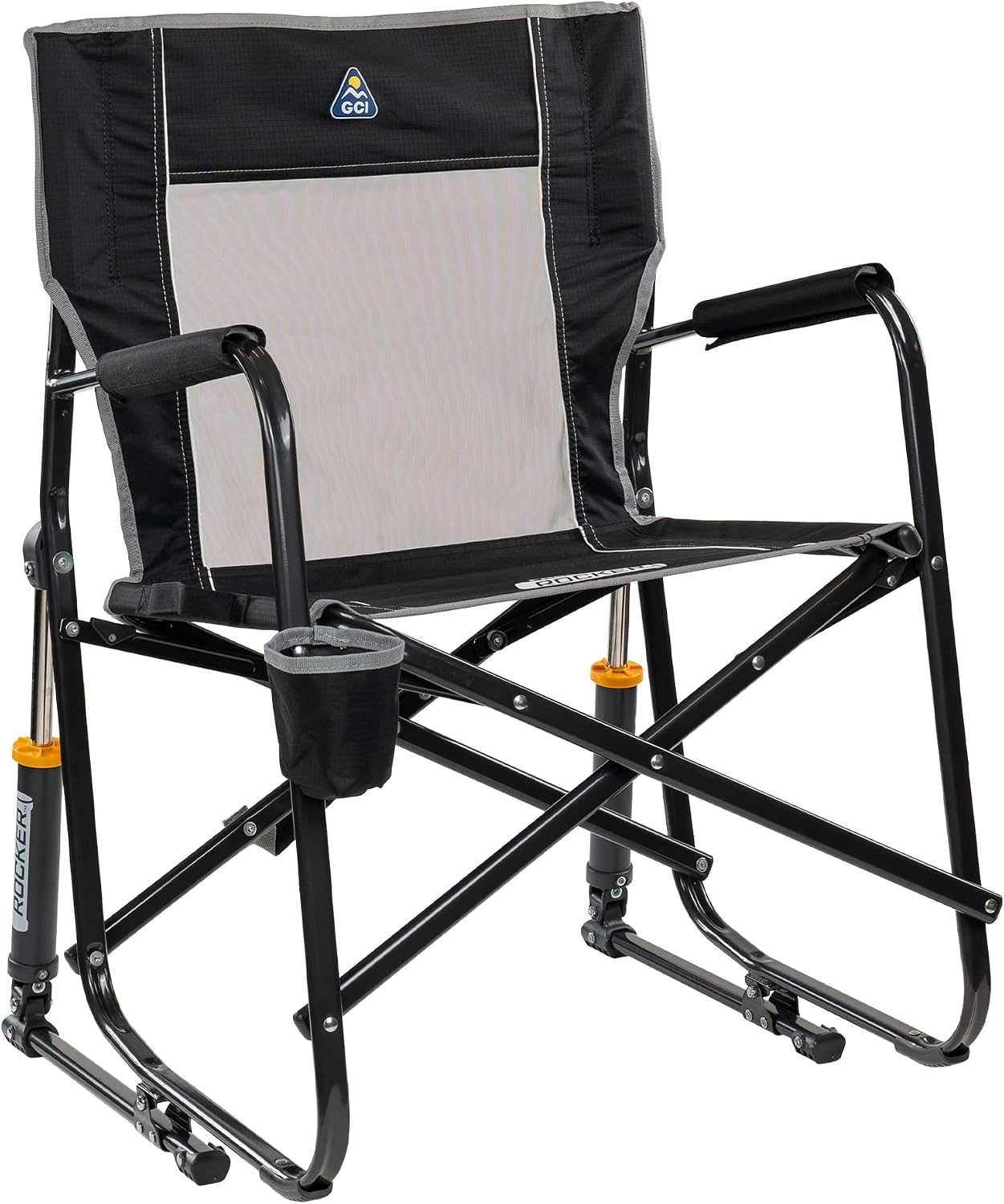 GCI Outdoor Freestyle Rocker Camping Chair, Black
