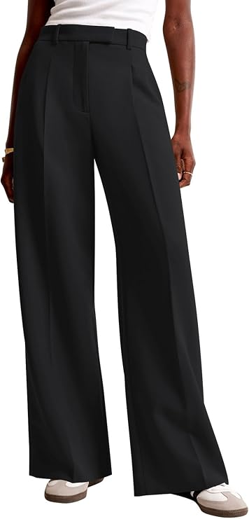 NIMIN Women’s High-Waisted Wide-Leg Work Pants