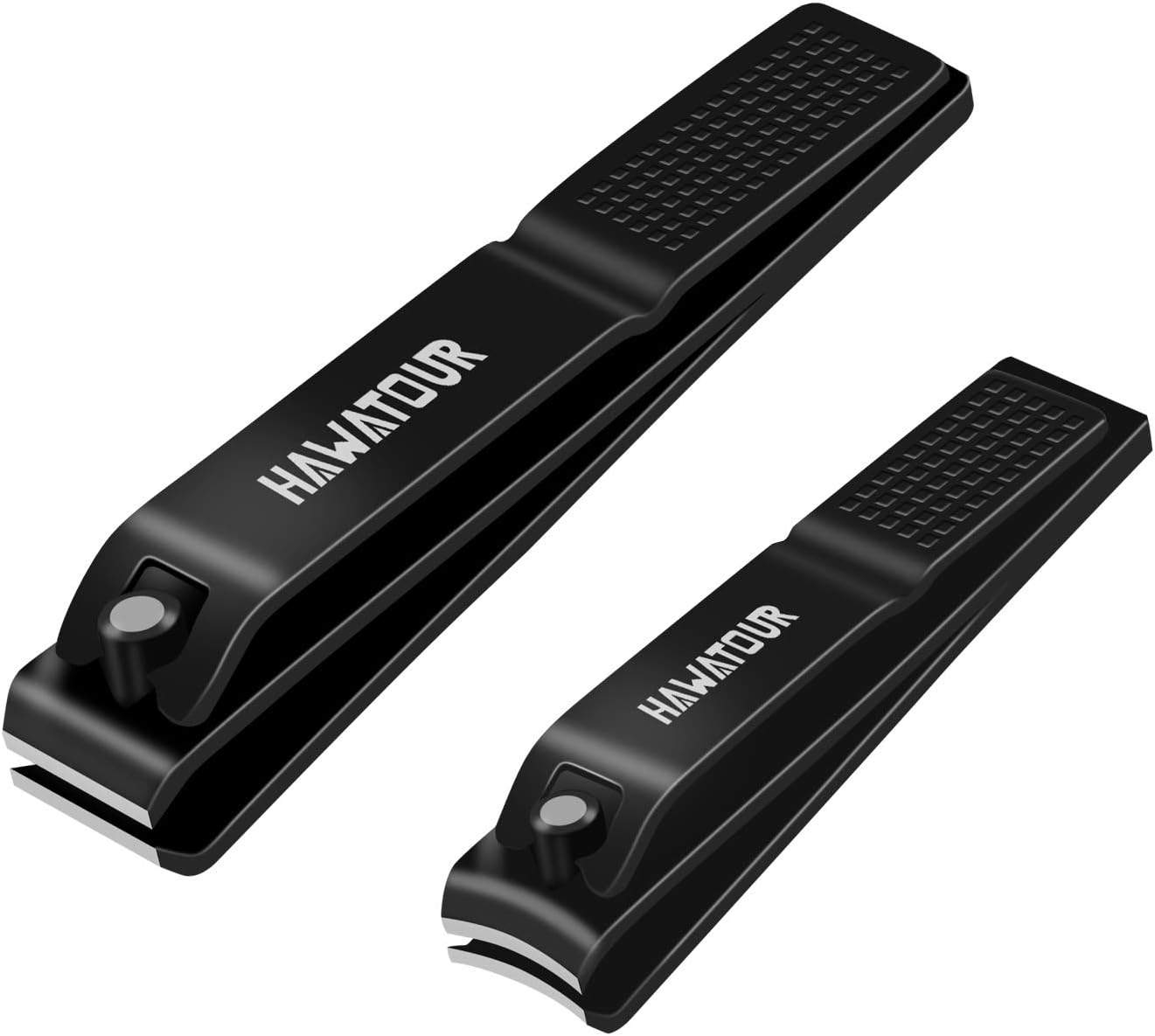 HAWATOUR Fingernail & Toenail Clippers Set with Tin Case